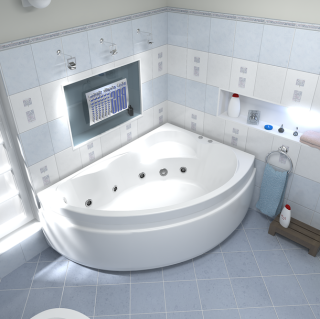 Акриловая ванна Bas Лагуна 170x110 см правая без гидромассажа